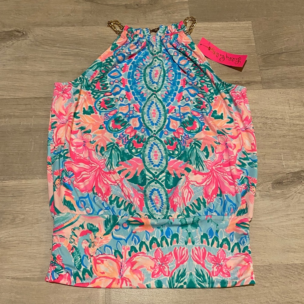 Lilly Pulitzer Bowen top in Hot Tamali